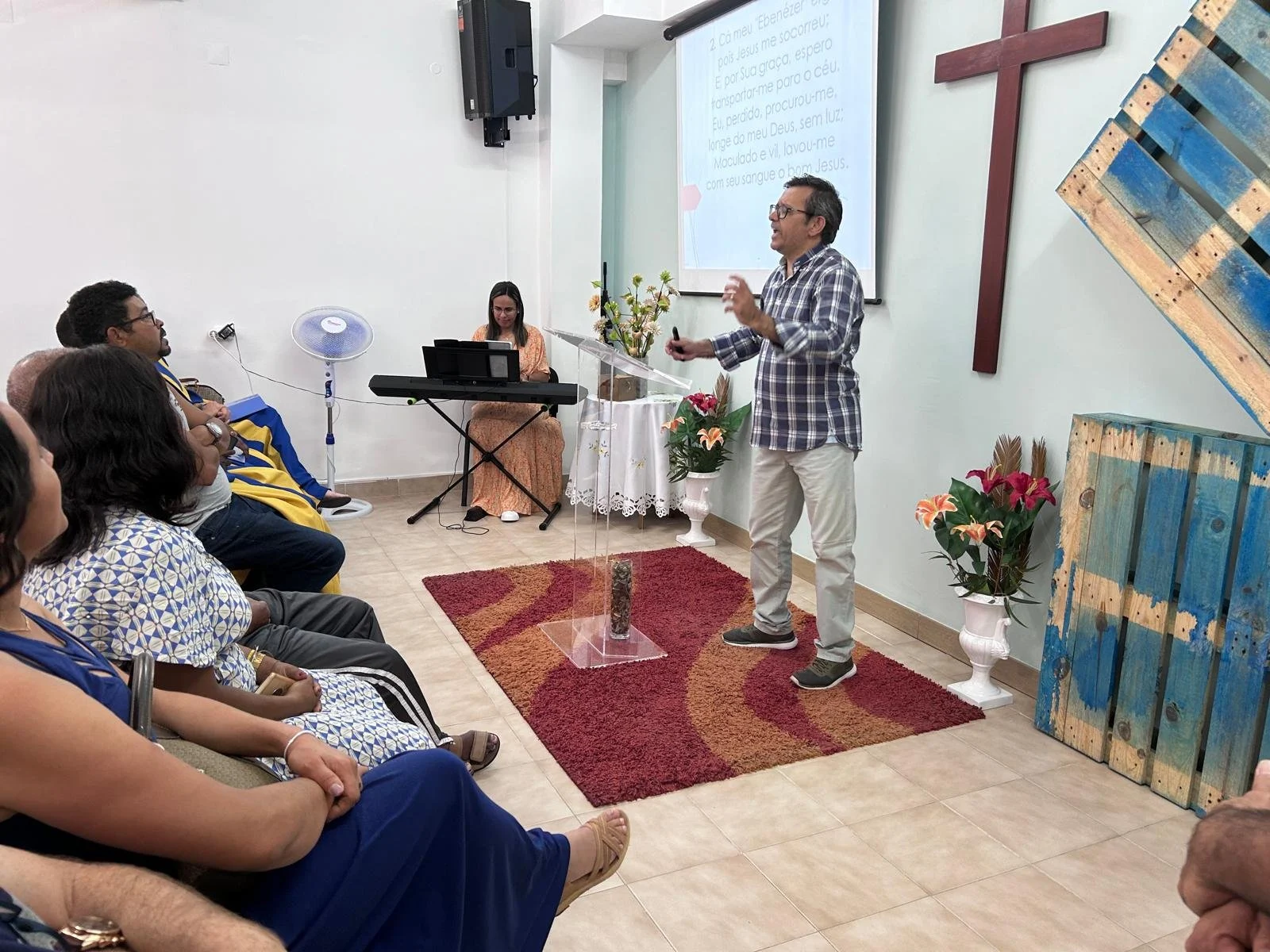 Celebração na Igreja Batista de Vale de Figueira